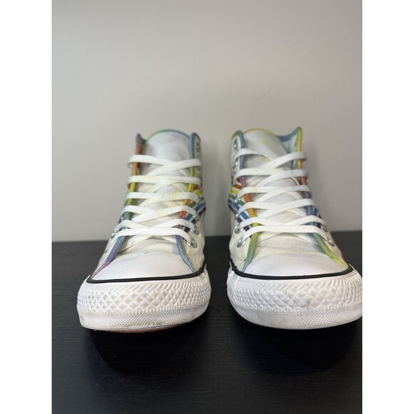 Converse All Star Chuck Taylor High Top Men’s 6 Women’s 8 Rainbow Pride #1075 - Picture 6 of 16